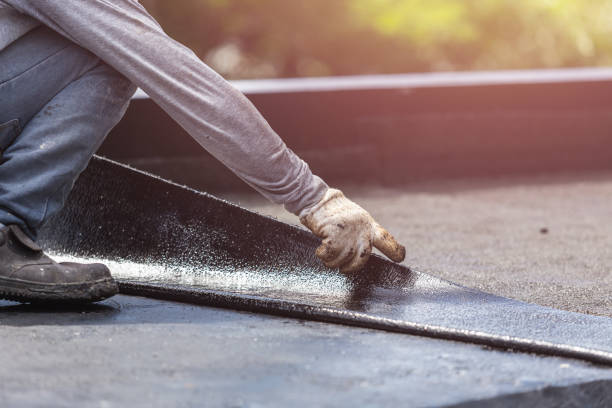 Professional Exterior Waterproofing technician working in Pullman, MI